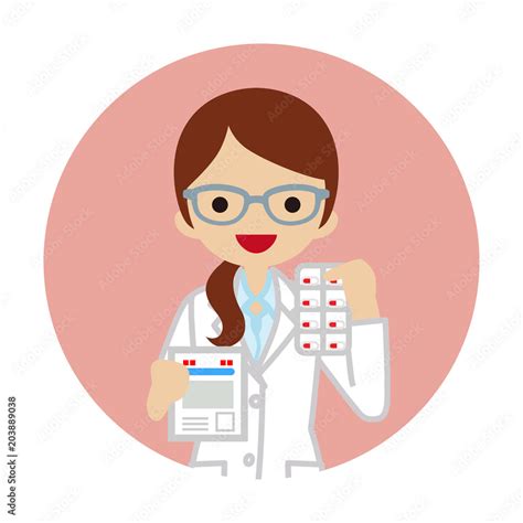 Female Pharmacist Icon Stock Vector Adobe Stock