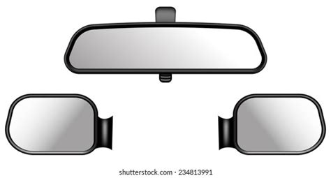 Car Mirrors Vector Illustration Stock Vector Royalty Free