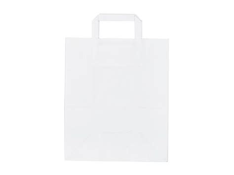 Sac Kraft Blanc Poign Es Plates X X Cm Carton De