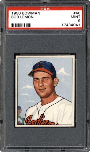 1950 Bowman Bob Lemon Psa Cardfacts®