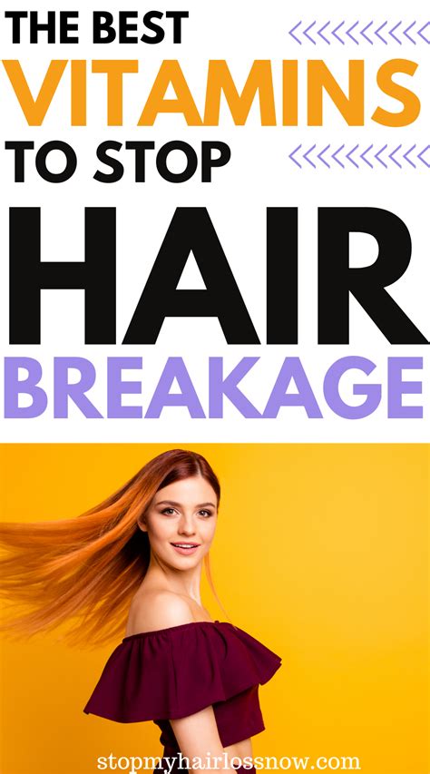 Best Vitamins To Stop Hair Loss And Hair Breakage In 2021 Prevent Hair Loss Woman Hair