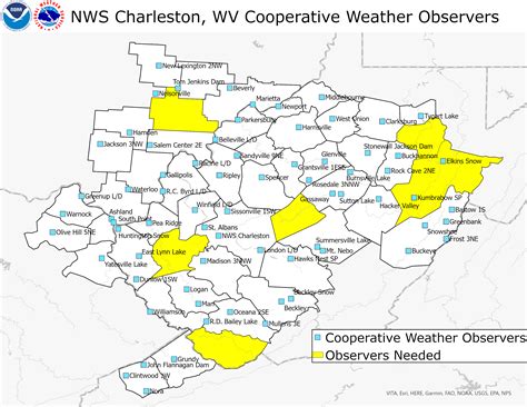 Become a weather spotter and/or observer for NWS Charleston, WV