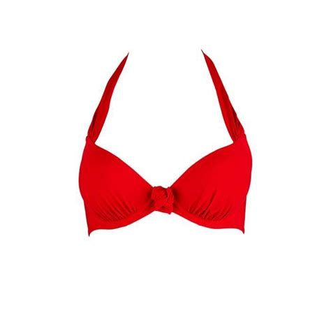 Maillot De Bain Push Up Rouge Ocean Bow Haut Cdiscount Boutique