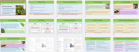 Communicable Disease Lesson Gcse Biology Teaching Resources