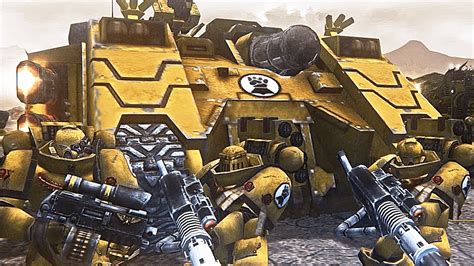 Unification Mod Imperial Fists Relic Tanks Vs Orks Warhammer K