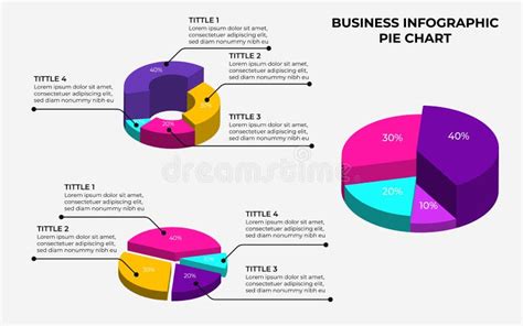 Business Infografik Tortendiagramm Element Vorlage Mit Prozentsatz