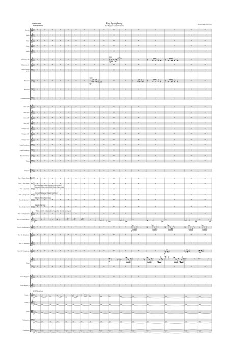 Rap Symphony Sheet Music David Chesky Full Orchestra