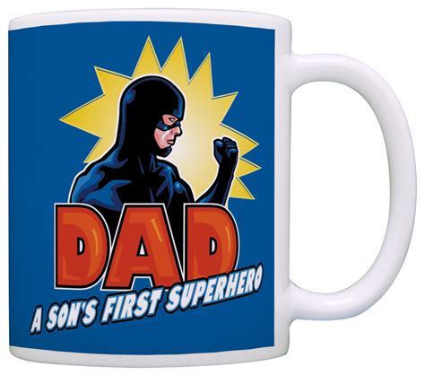 Thiswear Fathers Day Mug For Dad A Sons First Superhero Gamer Dad Mug