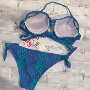 Raisins Swim Nwt Raisins Teal Blue Purple Bikini Set Poshmark