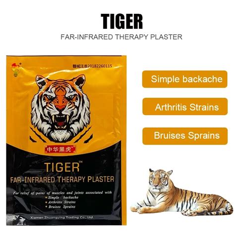 80PCS 10Bags Chinese Black Tiger Balm Plaster Treatment Muscle Back