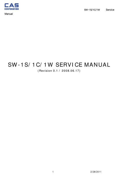 Cas Sw Calibration Manual