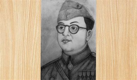 How To Draw Netaji Subhash Chandra Bose 23 January Netaji Drawing