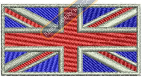 British Flag Embroidery Design Flag Embroidery Machine Embroidery