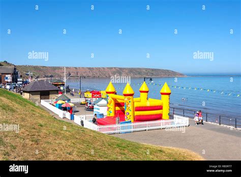 Beach Promenade Filey North Yorkshire England United Kingdom Stock