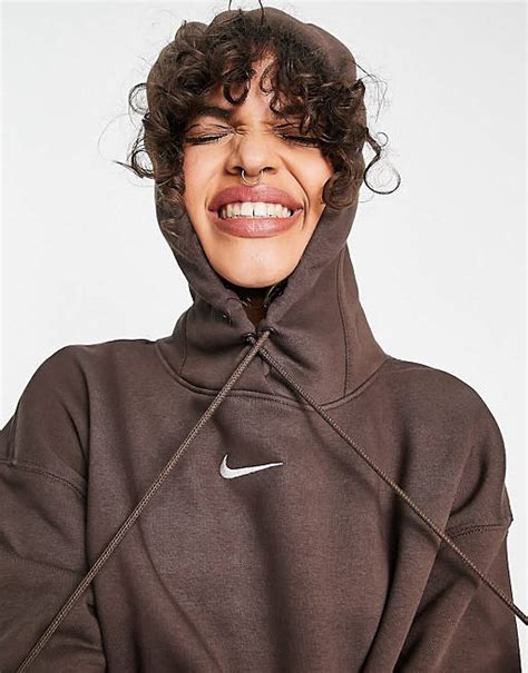 Nike Unisex Oversize Trainingsanzug In Barockbraun Mit Kleinem