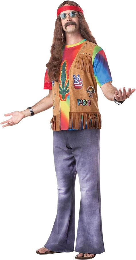 Amazon Tie Dye Hippie Adult Costume 絞り染めヒッピー大人用コスチューム♪ハロウィン♪サイズ：x Large コスプレ・仮装 通販