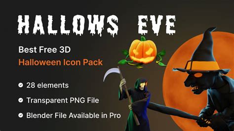 Figma Free Halloween 3D Icon Pack UI4Free