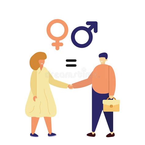 Gender Equality Icon Sex Vector Symbol Female And Male Sign Stock