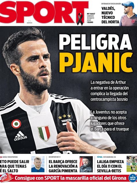 La Portada Del Diario Sport 30 05 2020