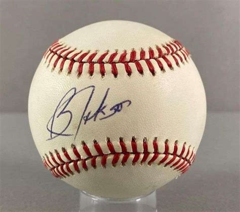 Bo Jackson Signed Baseball Matthew Bullock Auctioneers