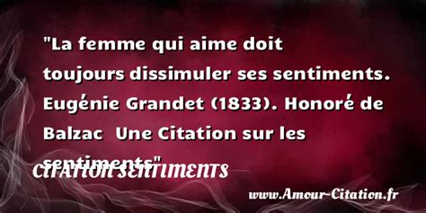 La femme qui aime doit toujours dissimuler ses sentiments Eugénie