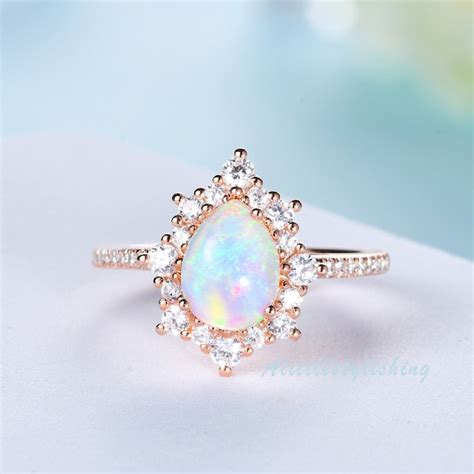 Opal Engagement Ring - Etsy