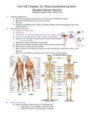 Unit Viii Musculoskeletal Assessment Docx Unit Viii Chapter