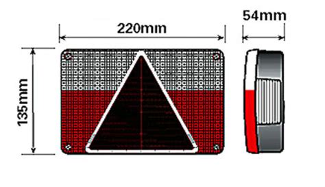 MP8303BR 12V AJBA Right Hand Rear Bulb Combination Lamp FP 44 137 Maypole