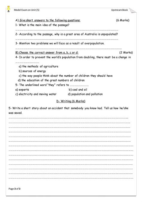 Upstream A2 Unit (5) Worksheet | PDF