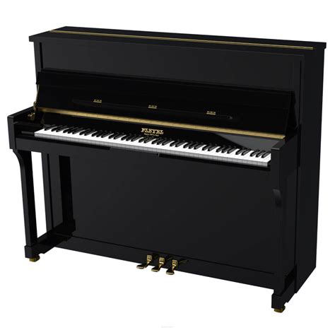 Pianino Klasyczne Pleyel P120 Czarny Połysk