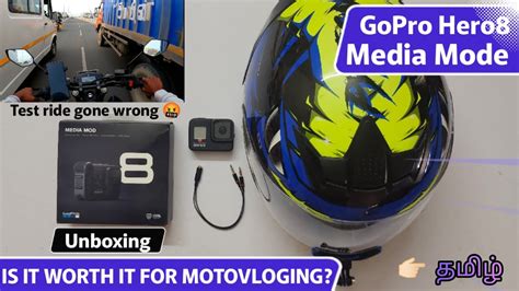 GoPro Hero8 Media Mode Unboxing Motovlog Full Setup External Mic