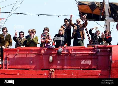 PIRATE RADIO Aka THE BOAT THAT ROCKED Nick Frost Second From Left