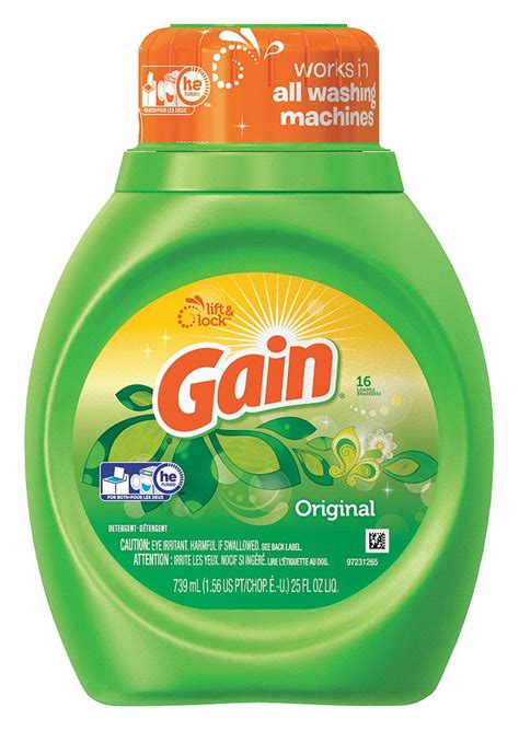 GAIN High Efficiency HE Bottle Liquid Laundry Detergent 24L308