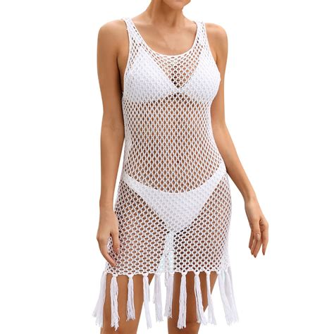 Daznico Swimsuit Coverup For Women Womens Summer Knitwear Hollowed Out