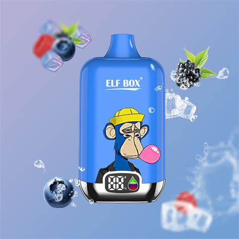 Elf Box Digital Puff Best Cheap Zbood Nicotine Dual X Mango