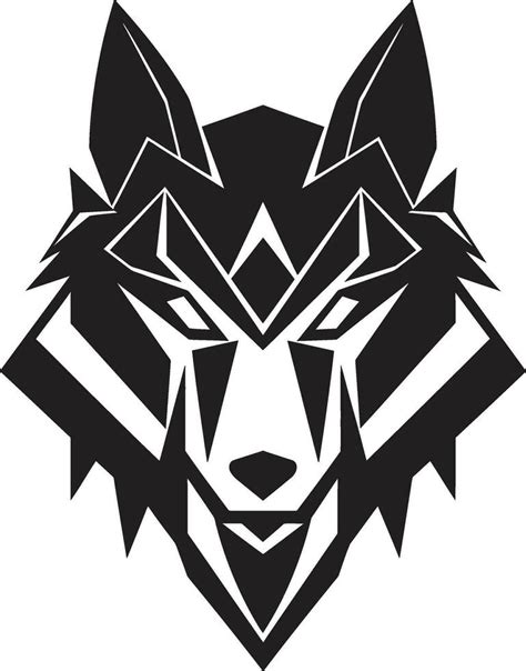 Black Alpha Wolf Insignia Wolf Pack Emblem 32356923 Vector Art at Vecteezy