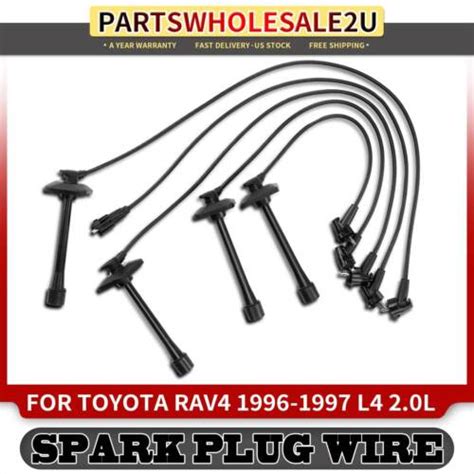 Juegos de 5 cables de bujía para Toyota RAV4 1996 1997 2 0 L 90919