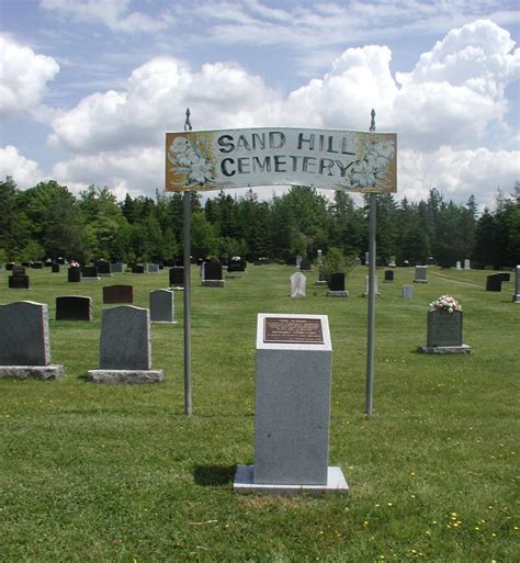 Sand Hill Cemetery En Upper Nine Mile River Nova Scotia Cementerio