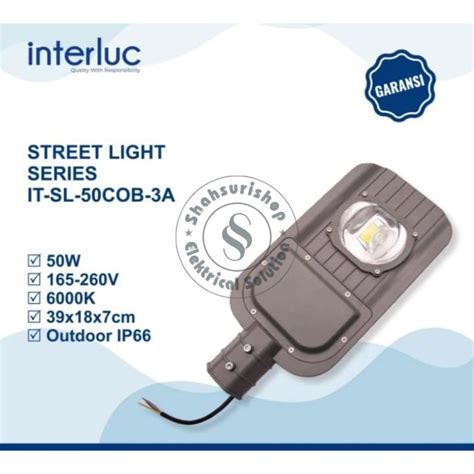 Jual Interlux Lampu Pju Led W W Watt Cobra Cob Lampu Jalan