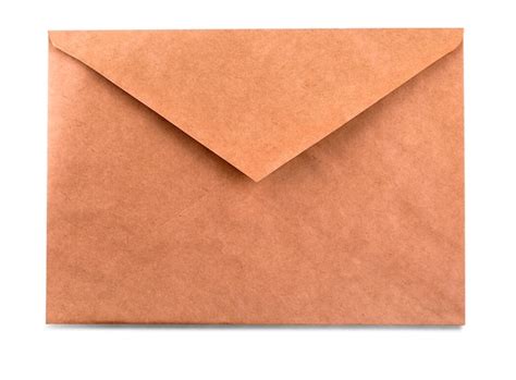 Premium Photo The The Paper Envelope Isolated On The White Background