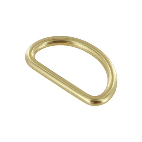 C5300 Natural Brass Short D Ring Solid Brass Ll Multiple Sizes