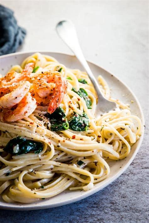 Garlic Butter Shrimp Pasta Savory Nothings