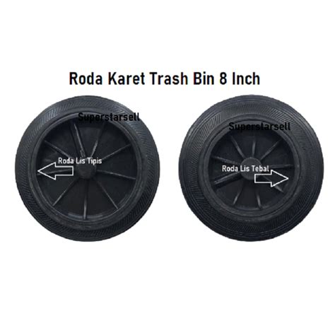 Jual Roda Inch Roda Karet Trash Bin Inch Roda Roda Tempat Tong