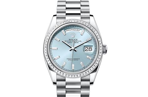 Rolex Day Date Platin M128396TBR 0003 Rhodium