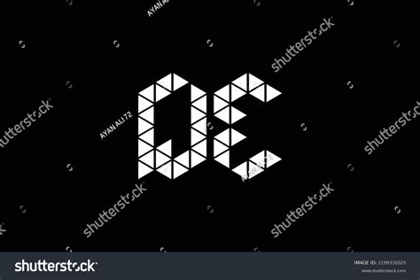 Initial Letter De Monogram Logo Vector Stock Vector Royalty Free