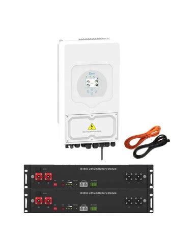 Sistema Di Accumulo Monofase Inverter Kw Sg Lp Deye Batterie