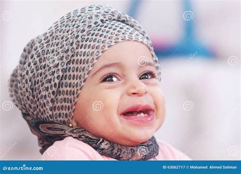 Muslim baby girl stock image. Image of ramadan, children - 63062717