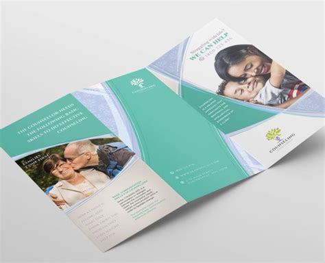 Counselling Service Tri Fold Brochure Template In PSD Ai Vector