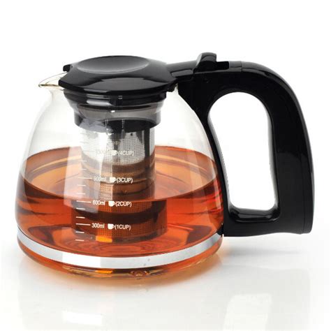 Heat Resistant Pyrex Glass Kettle Clear Glass Kettle For Tea Coffee