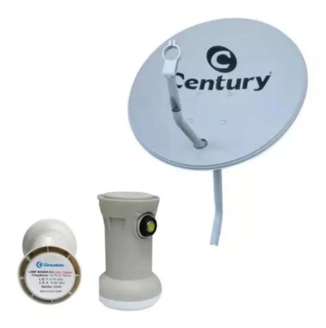 Kit Antena Parabolica 60cm Century Lnbf Banda Ku Universal MercadoLivre